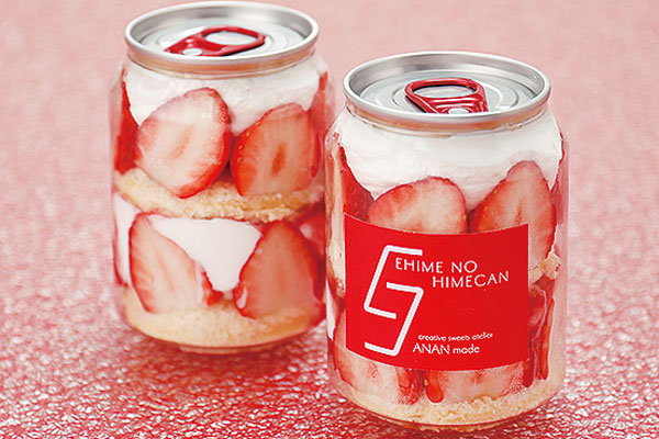 イチゴショートが缶にギュッ!「ひめ缶」新発売