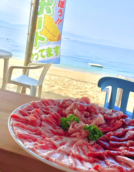 相子ヶ浜海水浴場 海の家オープン