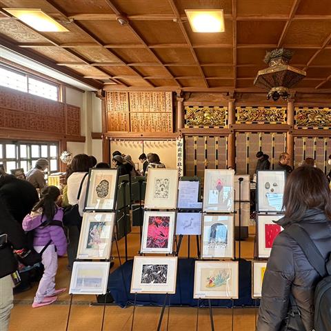 小さな版画展と豊圓寺の可愛物市