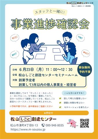 スタッフと一緒に！事業進捗確認会