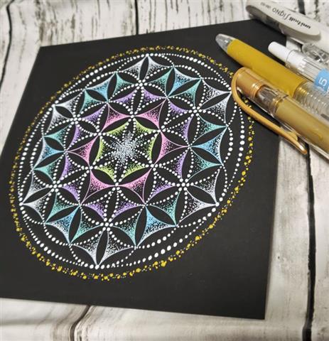 点描マンダラアート