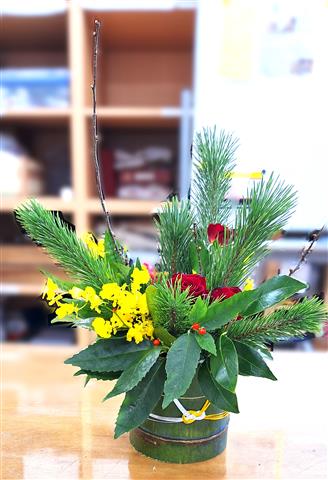 新春いけばな 花で迎える、新年のしつらえ