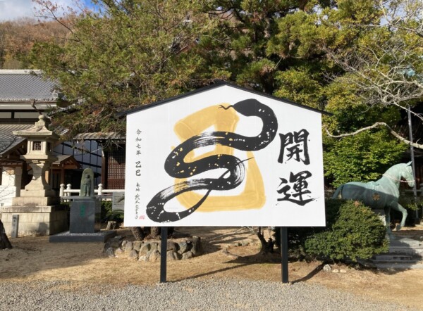 写真:令和7年の乙巳(きのと・み) 愛媛縣護國神社 初詣