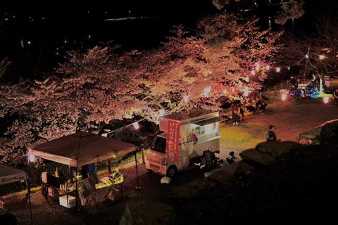 大洲城 夜桜マルシェ